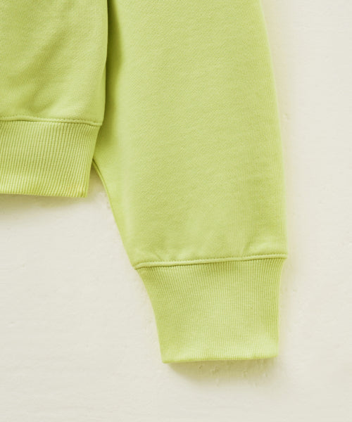 Lugo Applique Rivet Hoodie Neon Yellow