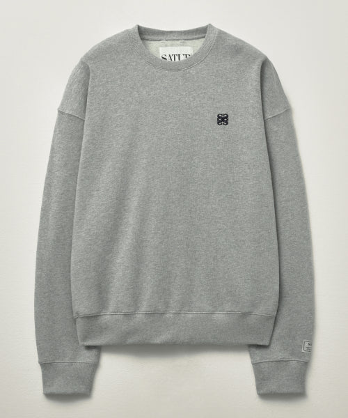 Loren Classic Logo Basic Sweatshirt Melange Gray