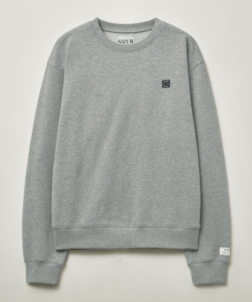Loren Classic Logo Basic Sweatshirt Melange Gray