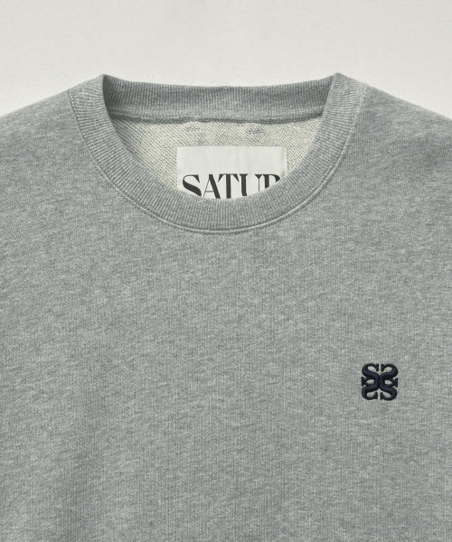 Loren Classic Logo Basic Sweatshirt Melange Gray