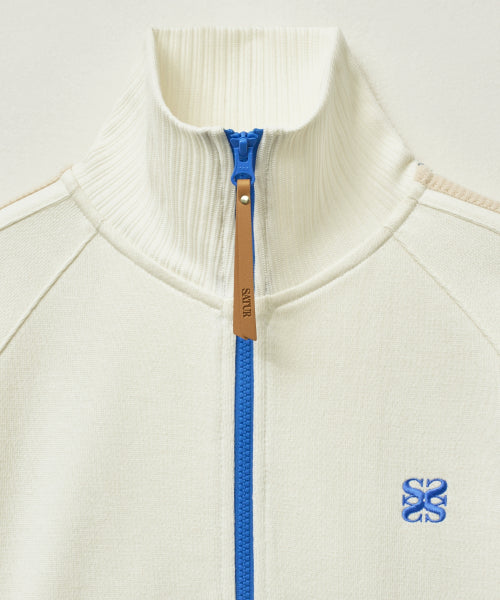 Lawton All Day Track Zip-up Jacket White