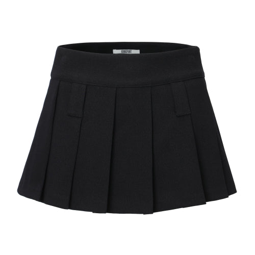 Pleats Skirt (black)