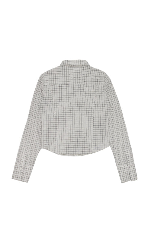 Palmer Checkered Shirt Ivory