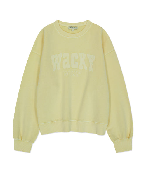 Women's Semi-Overfit Pigment Sweatshirt Yellow