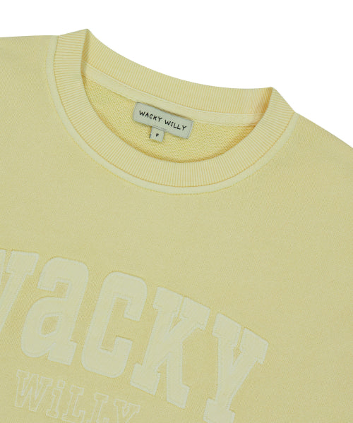 Women's Semi-Overfit Pigment Sweatshirt Yellow