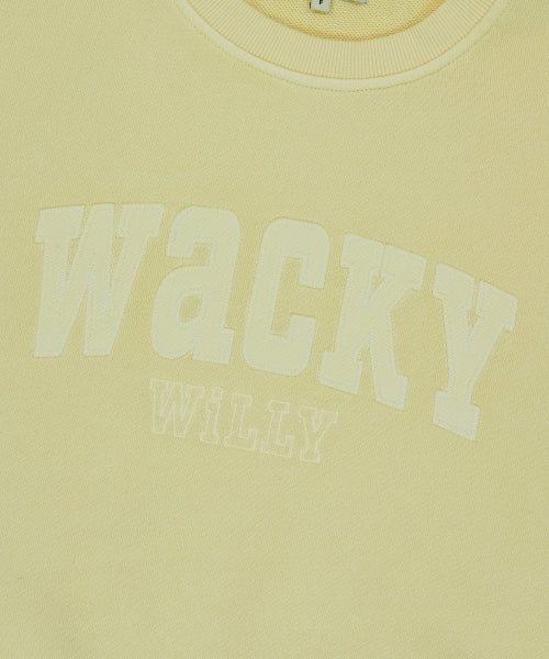 Women's Semi-Overfit Pigment Sweatshirt Yellow