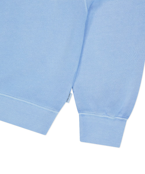 Women's Semi-Oversized-Fit Pigment Sweatshirt Sky Blue