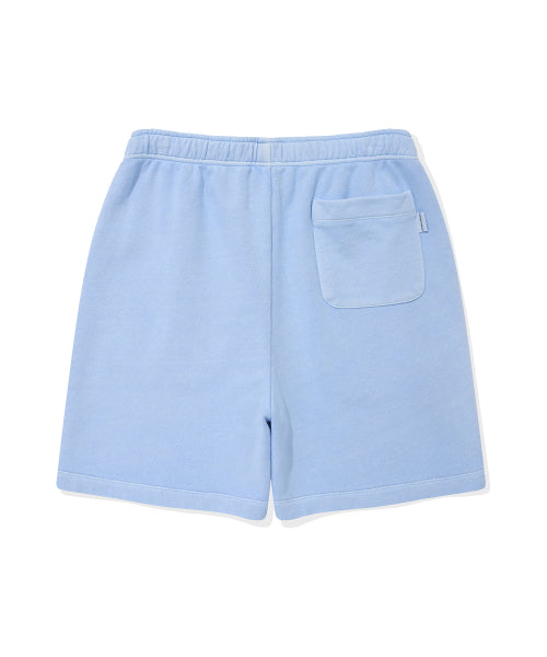 Women's Pigment Washing Sweat Shorts Sky Blue