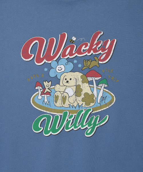 Women's Semi-Overfit Character Graphic Sweatshirt Blue