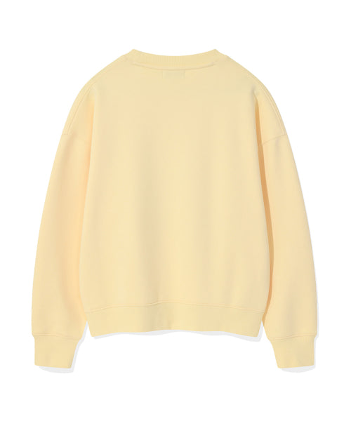 Women's Semi-Overfit Character Graphic Sweatshirt Yellow