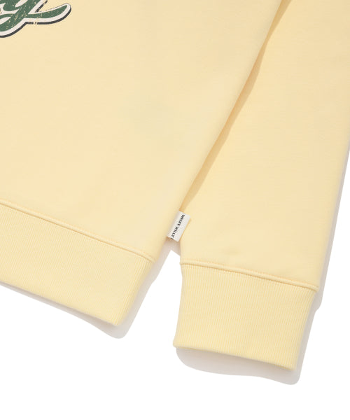 Women's Semi-Overfit Character Graphic Sweatshirt Yellow