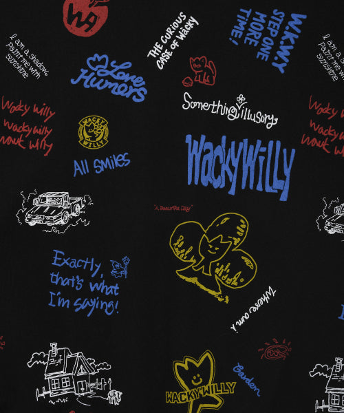 Kiki all-over graphic hood black