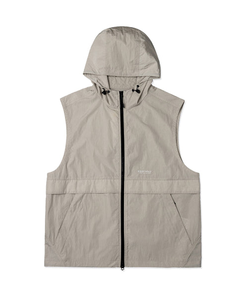 Hwaseom Sleeveless Hooded Jumper Light Khaki