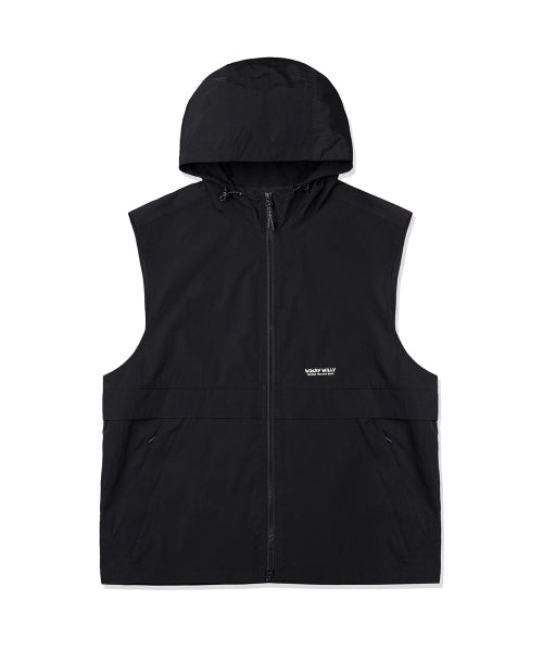 Hwaseom Sleeveless Hooded Jumper Black