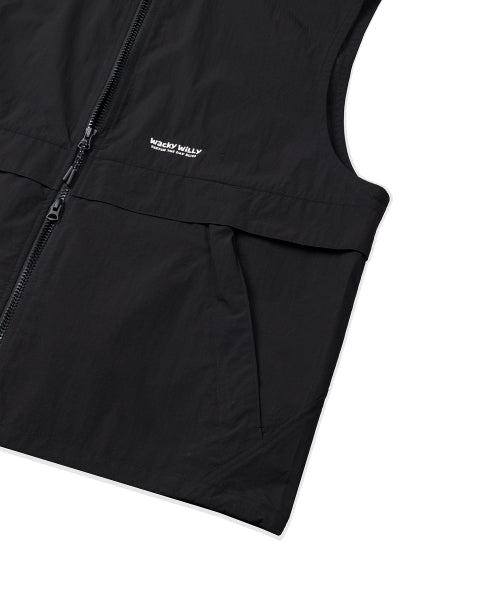 Hwaseom Sleeveless Hooded Jumper Black