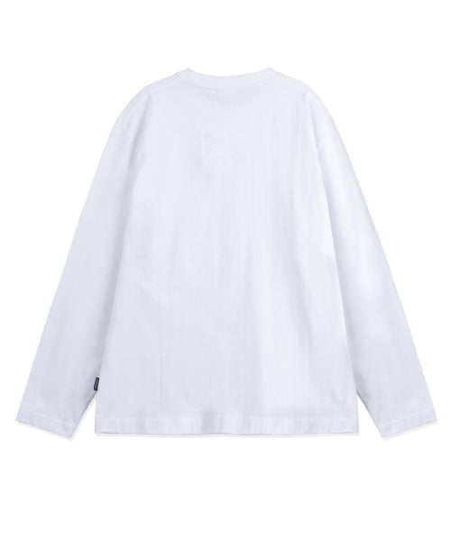 Kiki Multi Graphic Long Sleeve T-shirt White