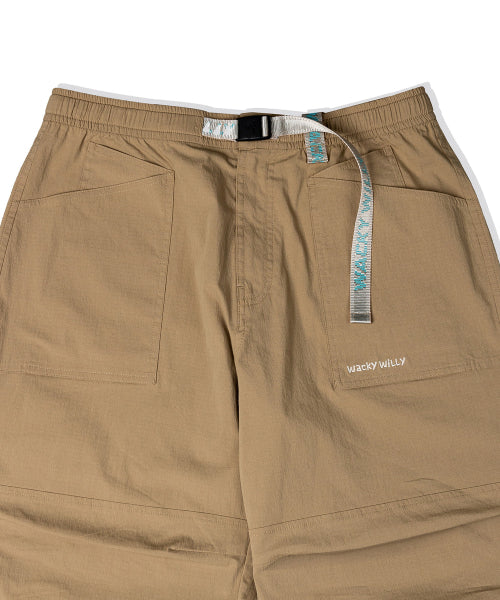 Cotton Parasuit Pants Beige