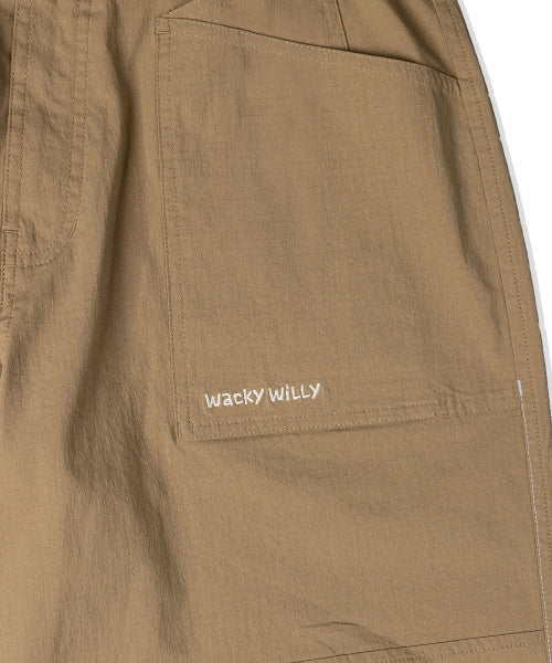 Cotton Parasuit Pants Beige