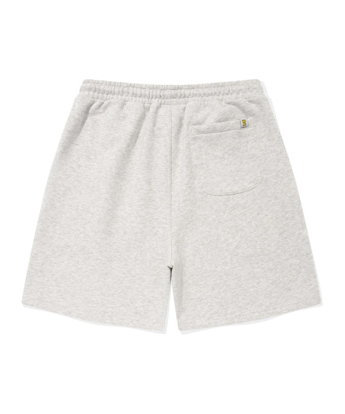 Signature Typo Logo Sweat Shorts Light Gray