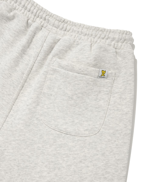 Signature Typo Logo Sweat Shorts Light Gray