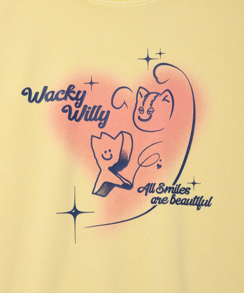 Kiki Leo hug graphic sweatshirt yellow