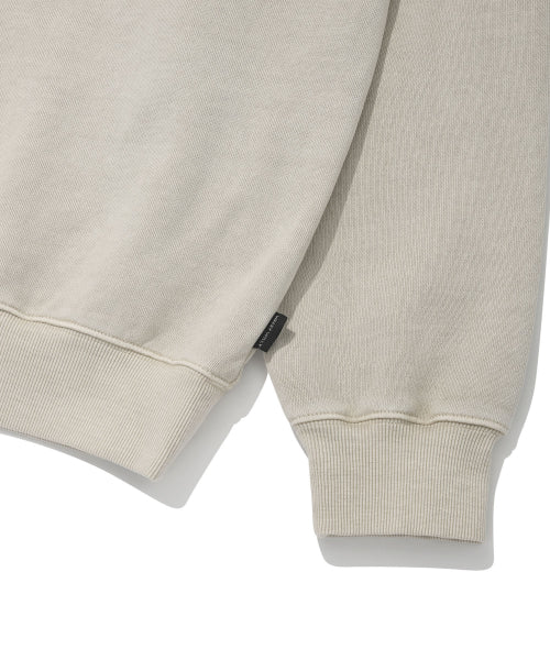 Kiki Leo typo graphic sweatshirt Ekru