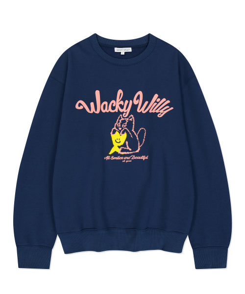 Kiki Leo Logo Sweatshirt Navy