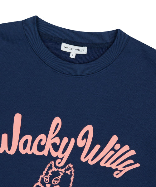 Kiki Leo Logo Sweatshirt Navy