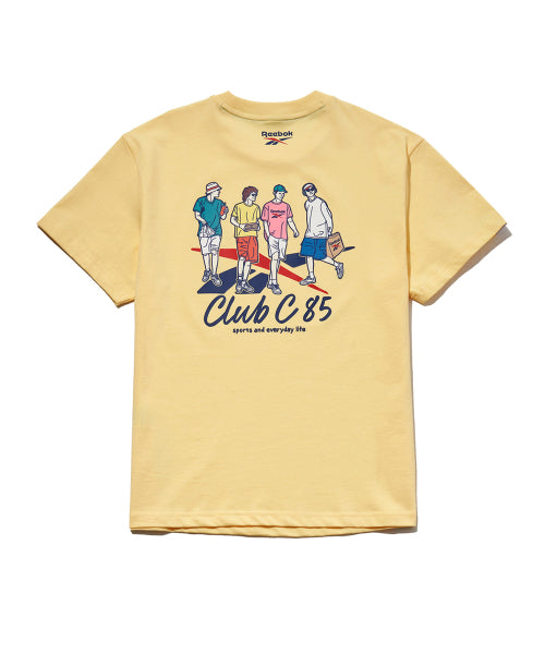 클럽C 40주년 그래픽 티셔츠 - 버터