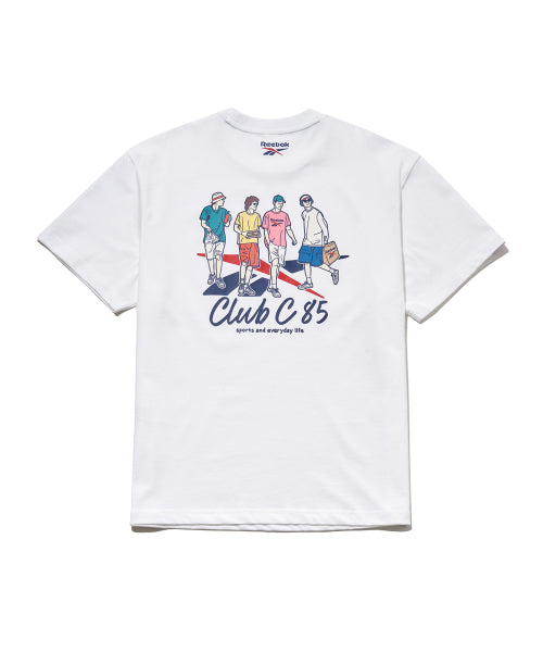 클럽C 40주년 그래픽 티셔츠 - 화이트