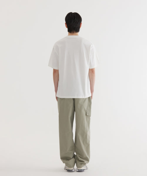 SEMI WIDE-FIT STRING CARGO EASY PANTS