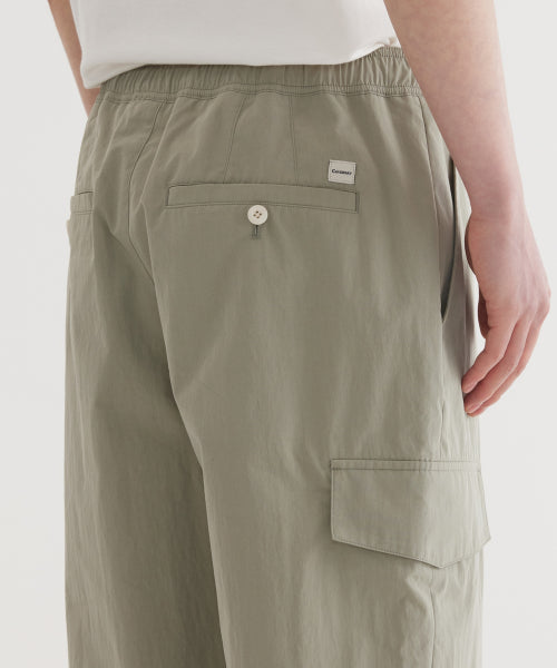 SEMI WIDE-FIT STRING CARGO EASY PANTS