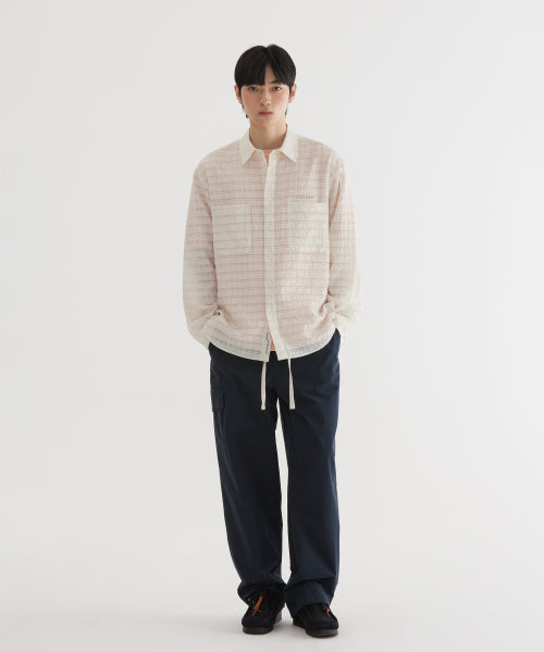 SEMI WIDE-FIT STRING CARGO EASY PANTS
