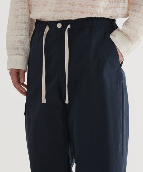 SEMI WIDE-FIT STRING CARGO EASY PANTS