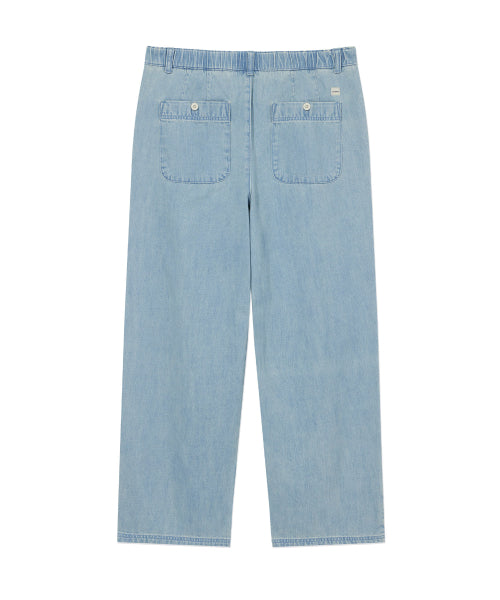 SEMI WIDE-FIT LIGHTWEIGHT DENIM EASY PANTS
