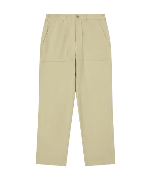 REGULAR-FIT BACK SATIN FATIGUE PANTS