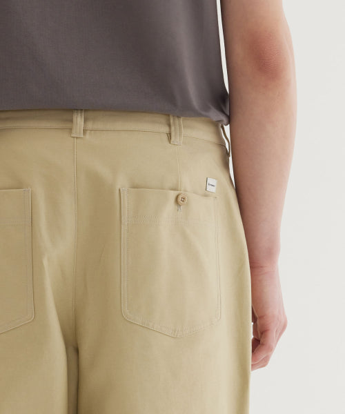 REGULAR-FIT BACK SATIN FATIGUE PANTS