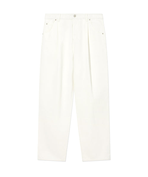 SEMI WIDE-FIT WASHING DENIM PANTS