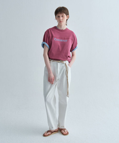 SEMI WIDE-FIT WASHING DENIM PANTS