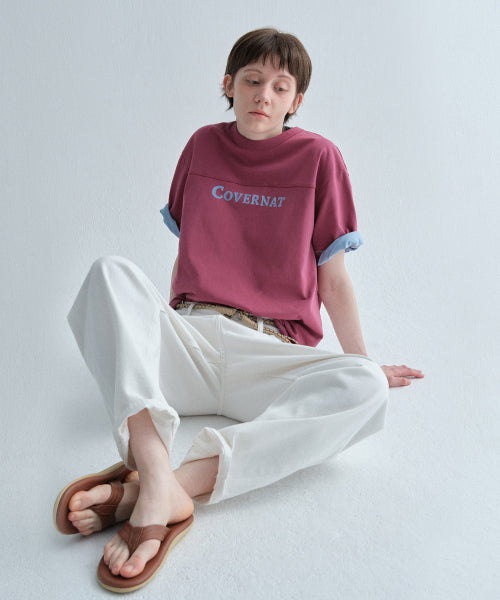 SEMI WIDE-FIT WASHING DENIM PANTS