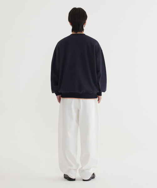 SEMI WIDE-FIT WASHING DENIM PANTS