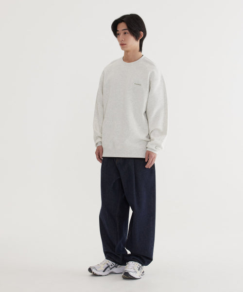SEMI WIDE-FIT WASHING DENIM PANTS