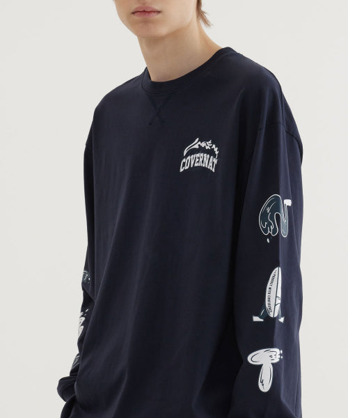 WAVE GRAPHIC LONG SLLEVE