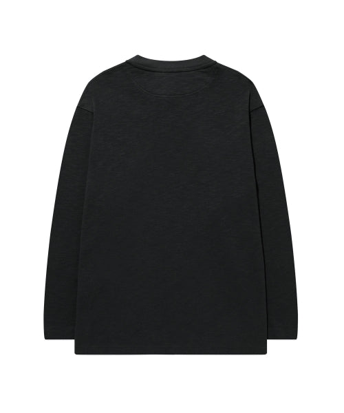 HENLEY NECK LONG SLEEVE