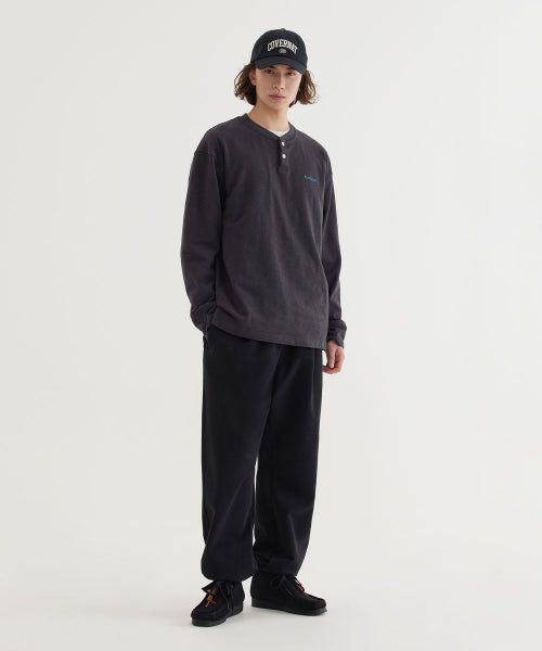 HENLEY NECK LONG SLEEVE