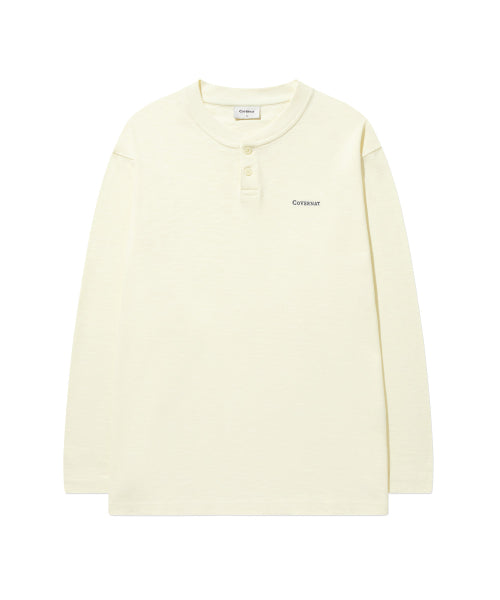 HENLEY NECK LONG SLEEVE
