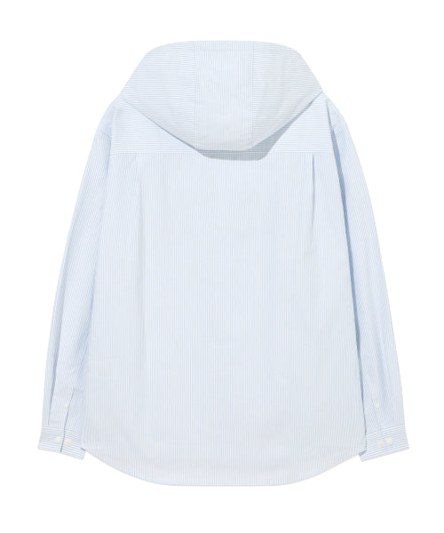 ARCH LOGO STRIPE HOODIE SHIRTS