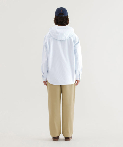 ARCH LOGO STRIPE HOODIE SHIRTS