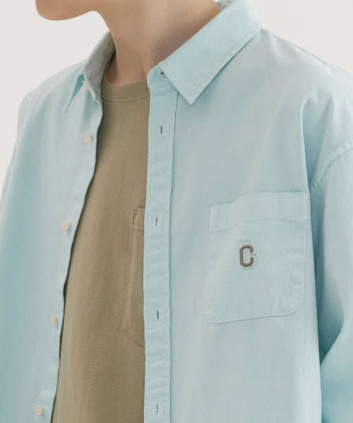 C LOGO DYING OXFORD SHIRTS