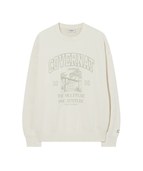 PALM TREE GRAPHIC SWEATSHIRT